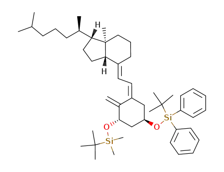 (1R,3aS,7aR)-4-[2-[(3S,5R)-3-(tert-Butyl-dimethyl-silanyloxy)-5-(tert-butyl-diphenyl-silanyloxy)-2-methylene-cyclohex-(Z)-ylidene]-eth-(E)-ylidene]-1-((R)-1,5-dimethyl-hexyl)-7a-methyl-octahydro-indene